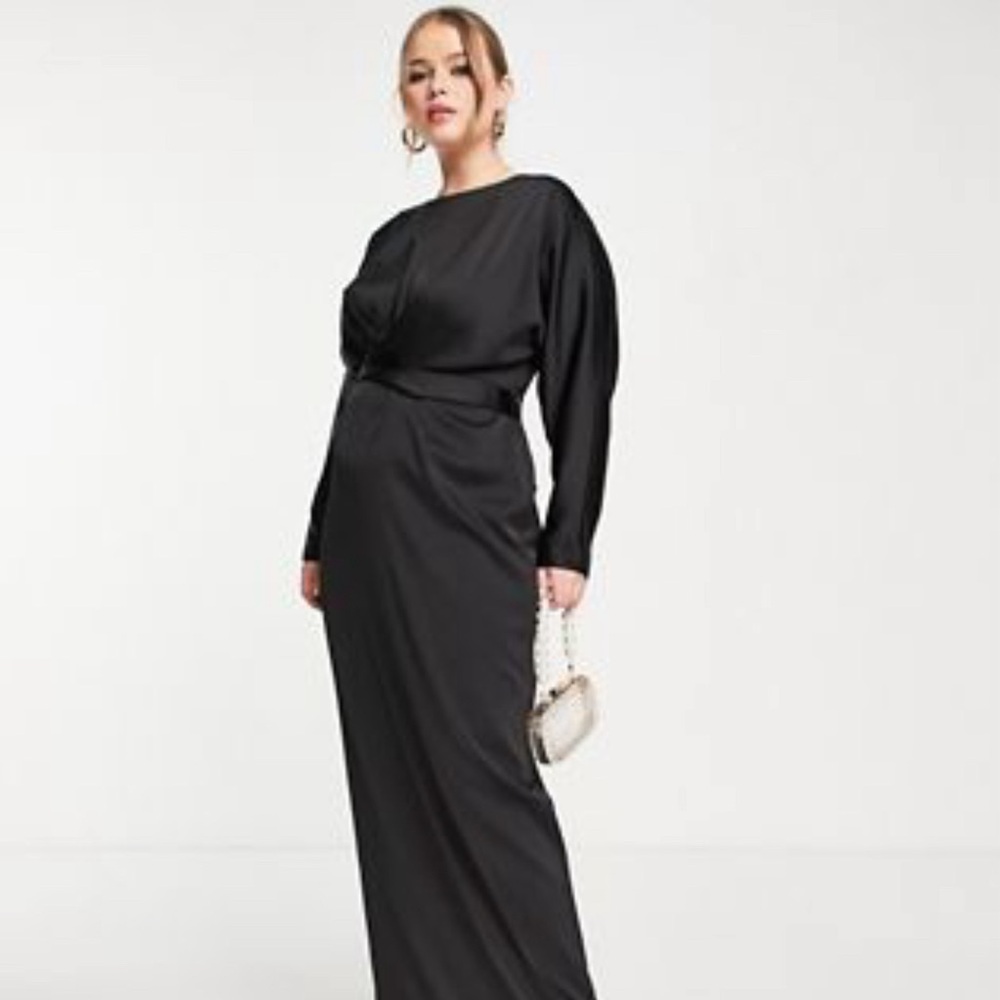ASOS DESIGN Curve Satin Maxi Dress